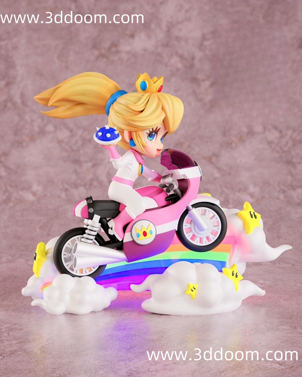 69 Princess Peach Mario 超级马里奥 碧琪公主-3D DOOM