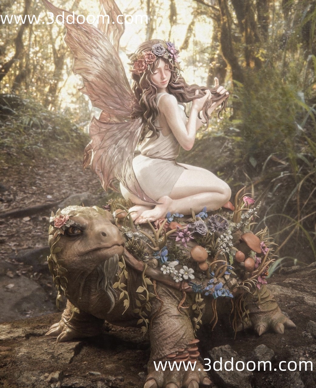 34 Fairy Fantasy Turtle 童话幻想龟-3D DOOM