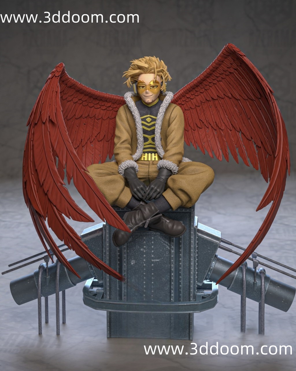 42 Hawks Keigo Takami My Hero Academia 我的英雄学院 霍克斯-3D DOOM