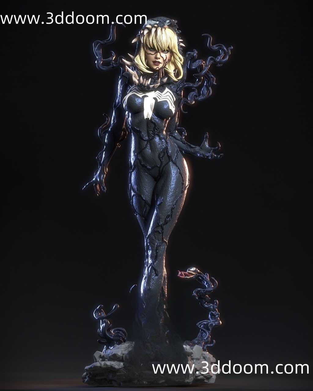 89 Spider Gwen Venom 蜘蛛格温毒液-3D DOOM