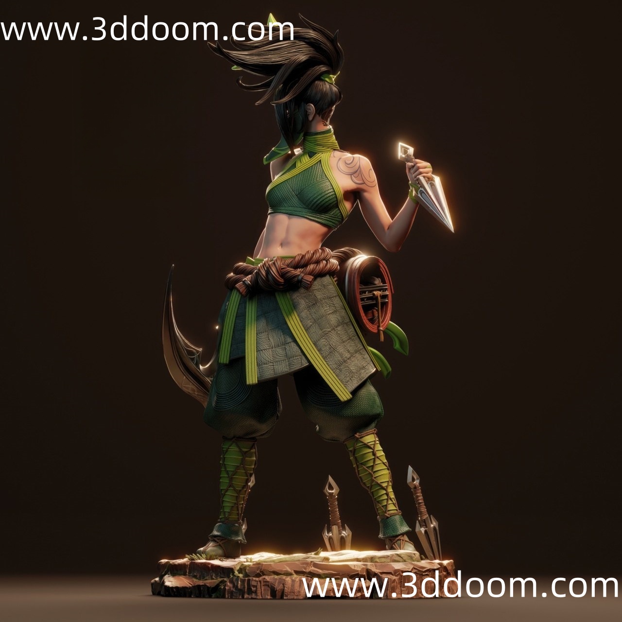 2 Akali League of Legends 英雄联盟 阿卡丽-3D DOOM