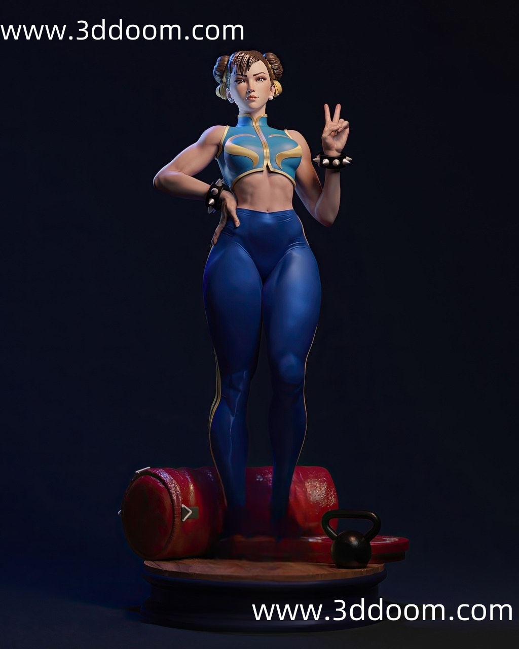 19 Chun-Li Street Fighter 街头霸王 春丽-3D DOOM