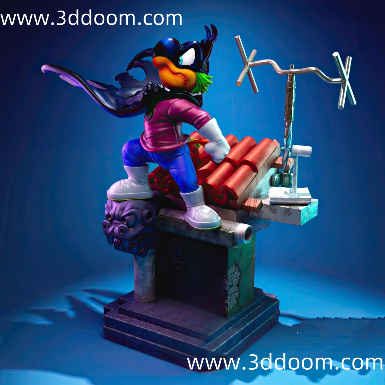 41 Green Bat 绿蝙蝠-3D DOOM