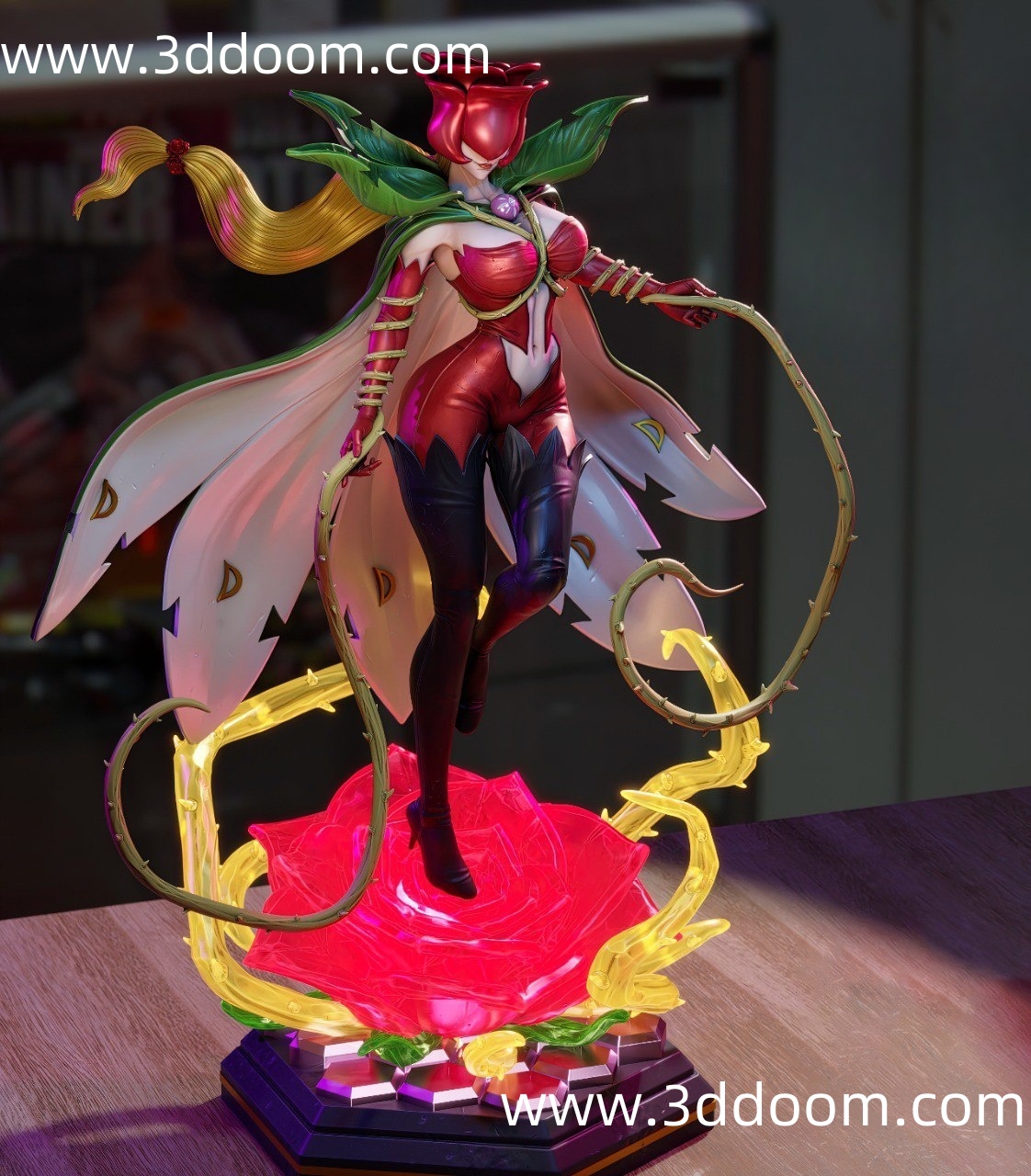 76 Rosemon Digimon 数码宝贝 蔷薇兽-3D DOOM