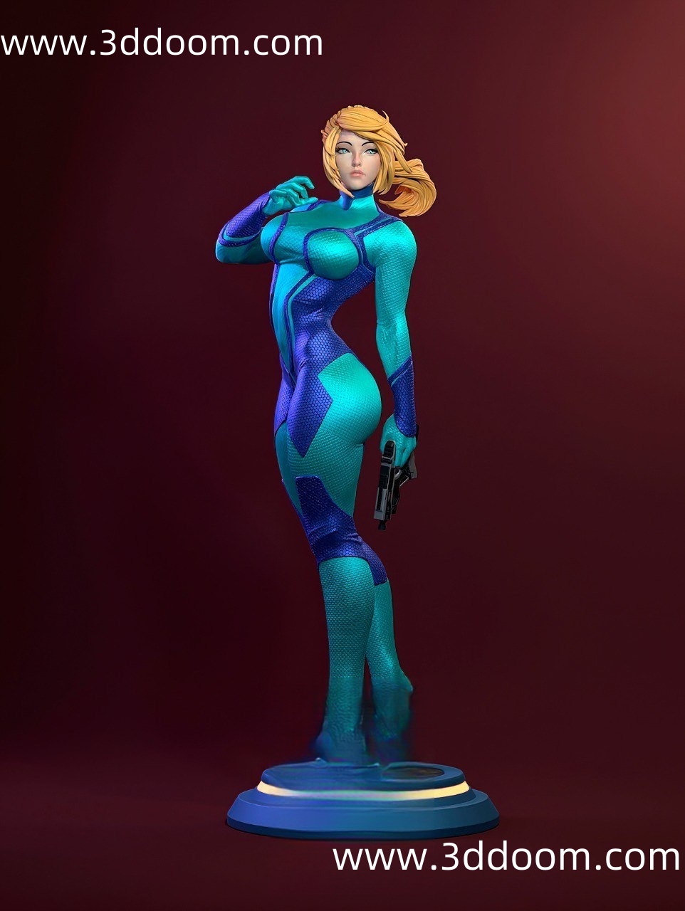 82 Samus Aran Metroid 星际战士女-3D DOOM