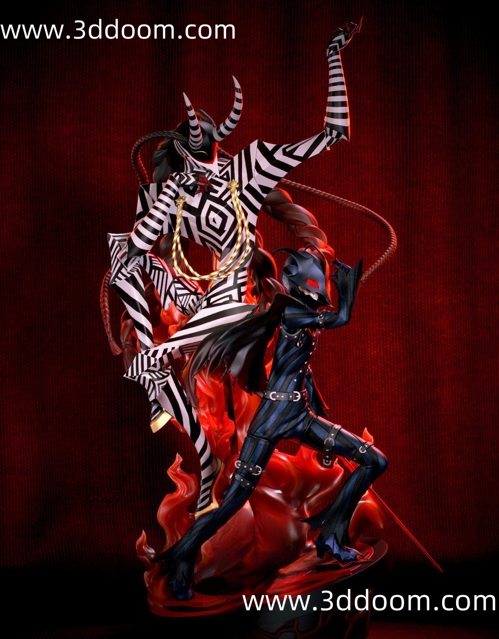 40 Goro Akechi Persona 5 女神异闻录 明智吾郎-3D DOOM