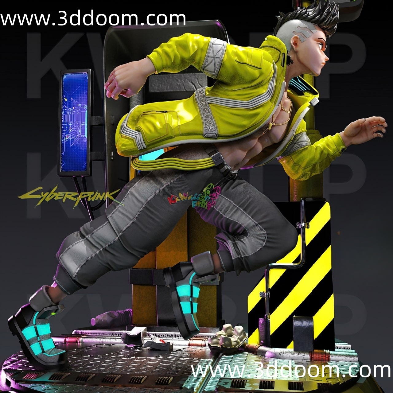 22 David Martinez Cyberpunk Edgerunners赛博朋克大卫・马丁内斯-3D DOOM