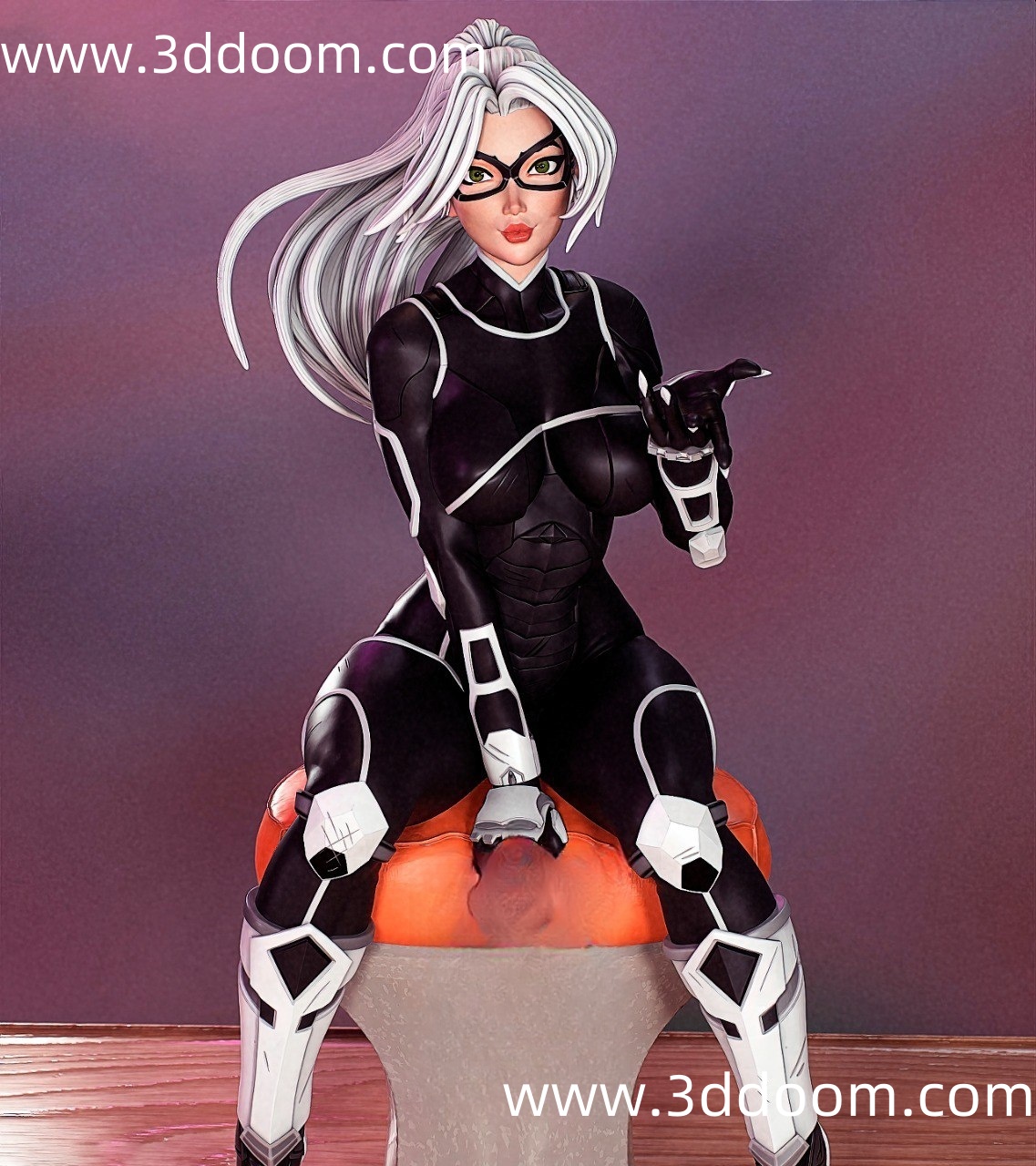 7 Black Cat Felicia Hardy 漫威 黑猫-3D DOOM