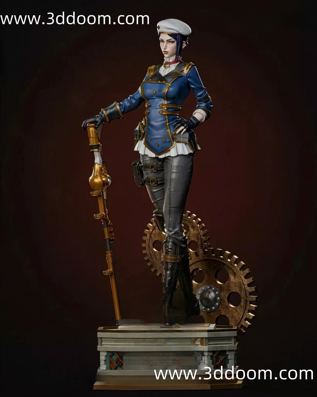 11 Caitlyn Arcane League of Legends 英雄联盟 凯特琳-3D DOOM