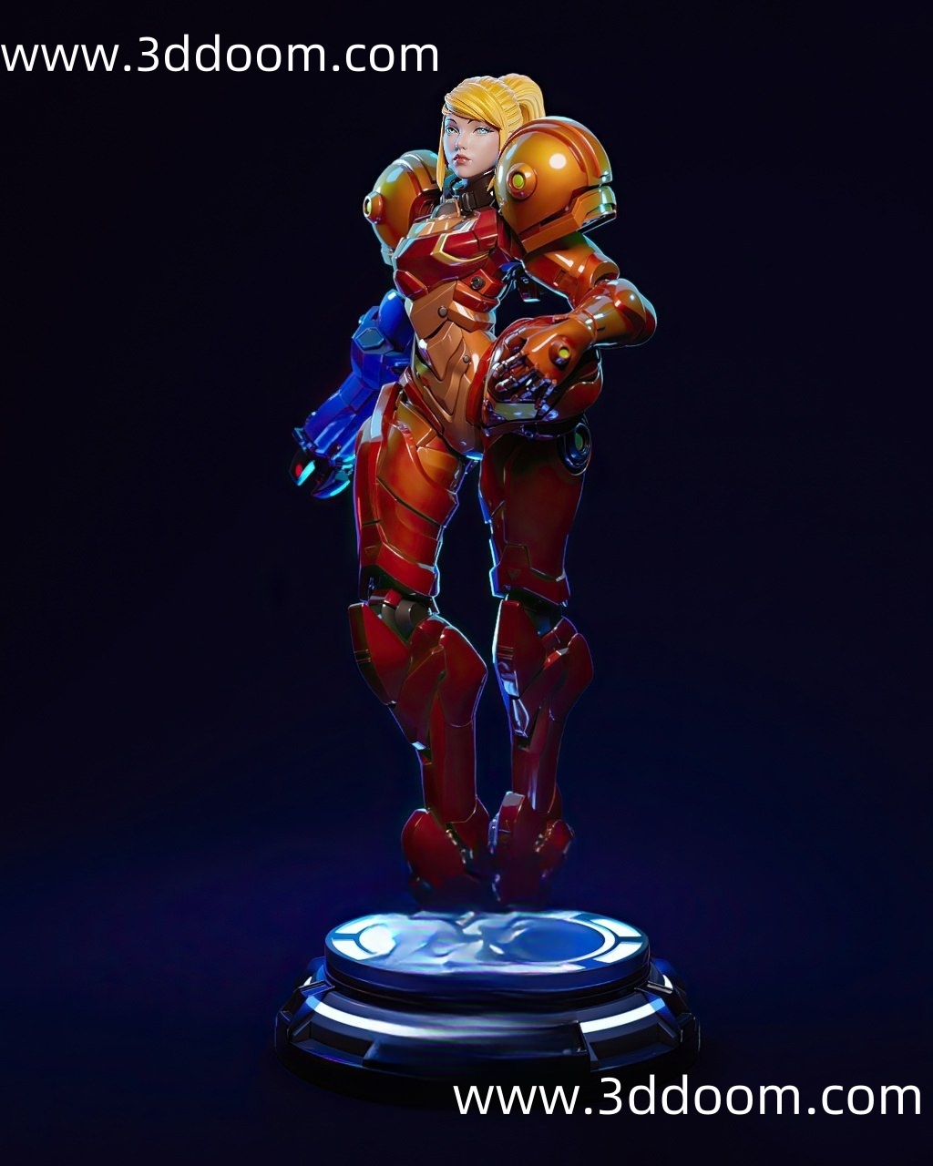 83 Samus Aran Metroid(2) 星际战士女-3D DOOM