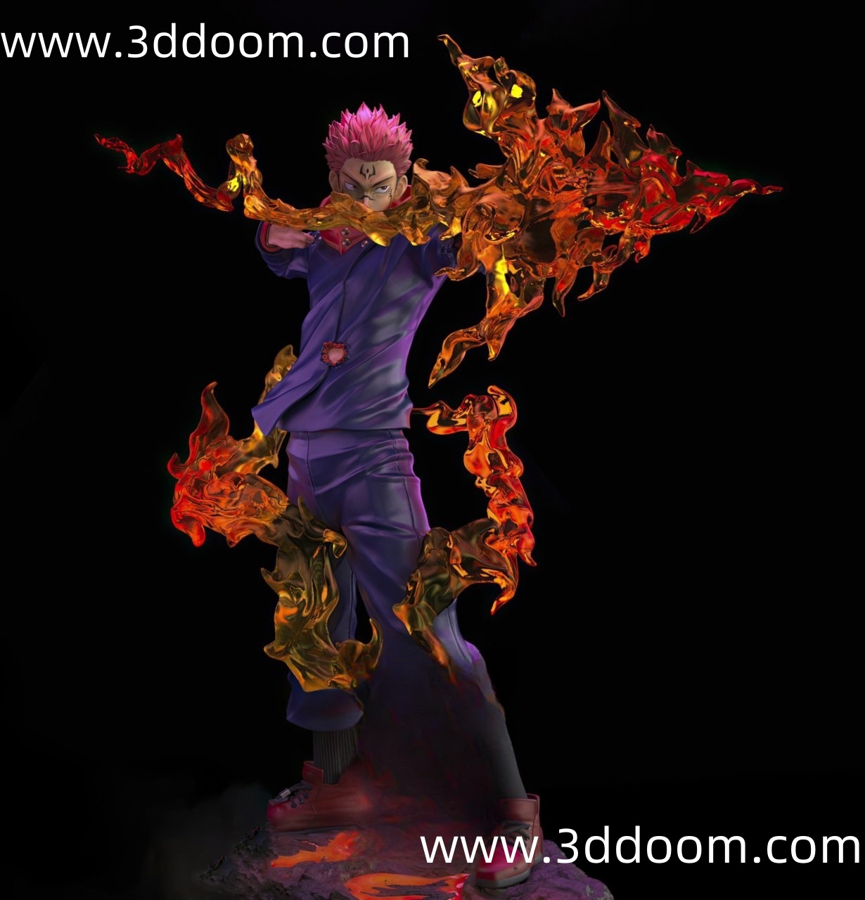 77 Ryomen Sukuna Jujutsu Kaisen 咒术回战 两面宿傩-3D DOOM