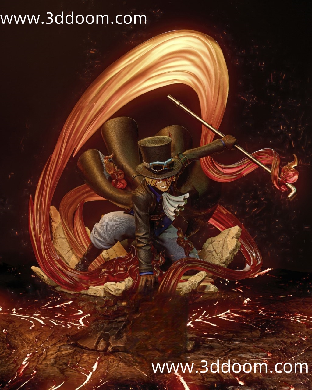 79 Sabo One Piece 海贼王 萨博-3D DOOM