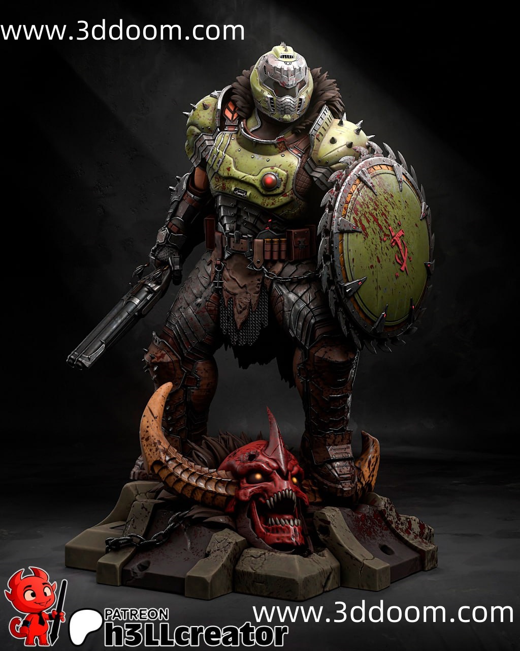 26 DoomGuy Doom Slayer Doom 毁灭战士-3D DOOM