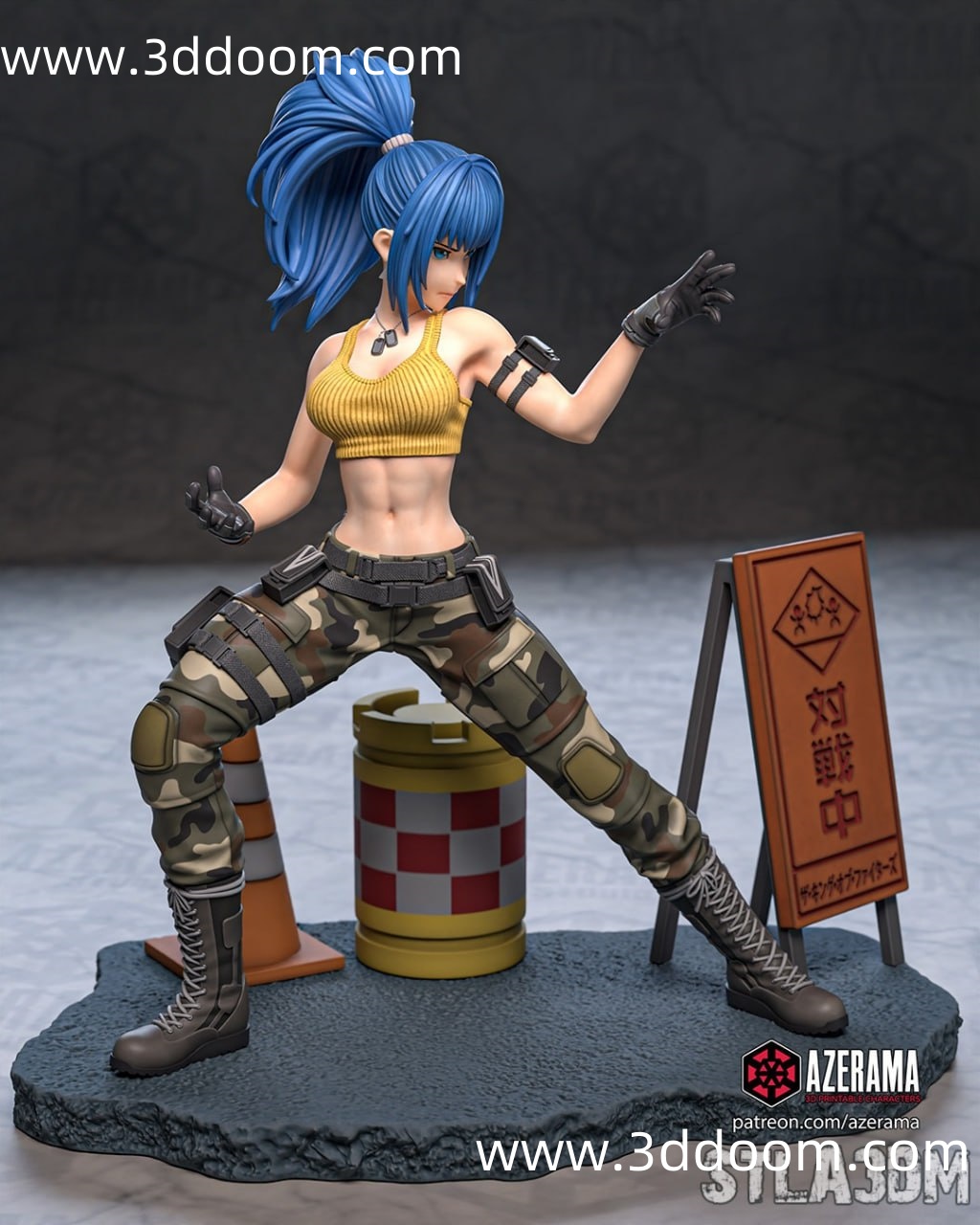 52 Leona Heidern The King of Fighters 拳皇 莉安娜・哈迪伦-3D DOOM