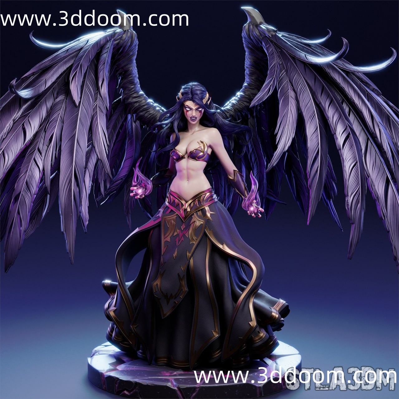 60 Morgana League of Legends 英雄联盟 莫甘娜-3D DOOM