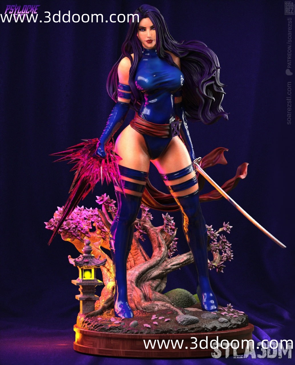 71 Psylocke  X-Men 漫威X战警 灵蝶-3D DOOM