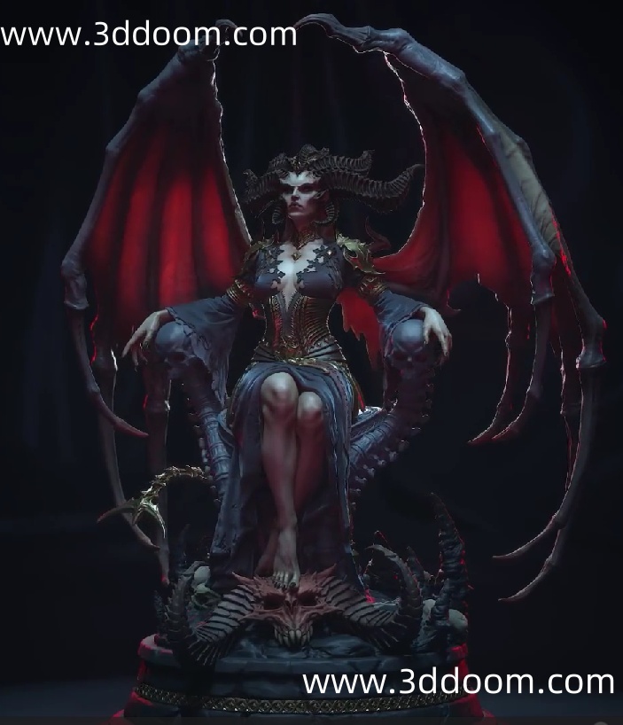 256 Lilith Diablo 暗黑破坏神 莉莉丝-3D DOOM