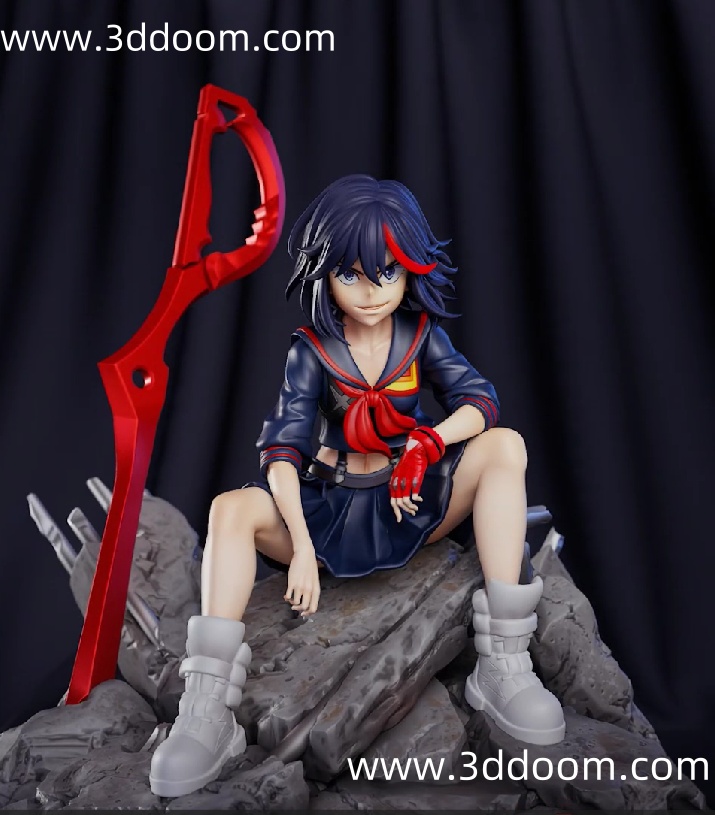 462 Ryuko Matoi Kill la Kill 斩服少女 缠流子-3D DOOM