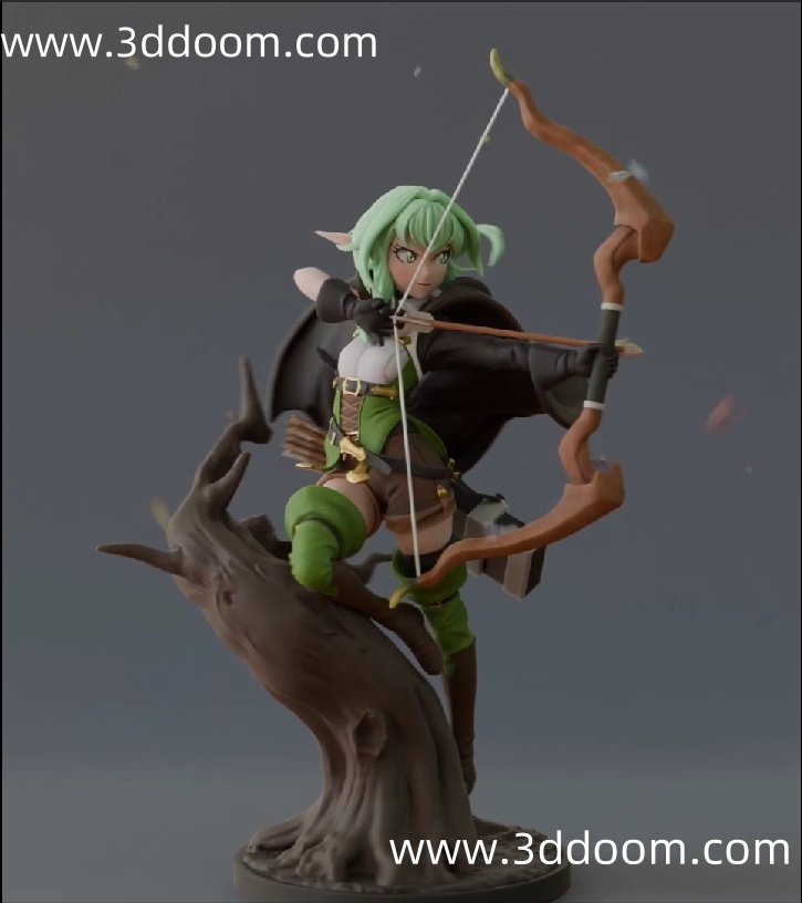 527 High Elf Archer Goblin Slayer 哥布林杀手 高等精灵弓箭手-3D DOOM