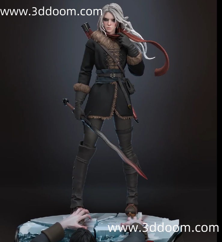 614 Ciri The Witcher 巫师 希里-3D DOOM