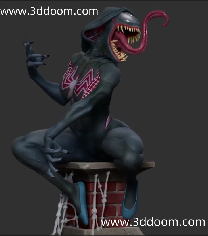 725 Gwen Venom 漫威 格温版毒液-3D DOOM