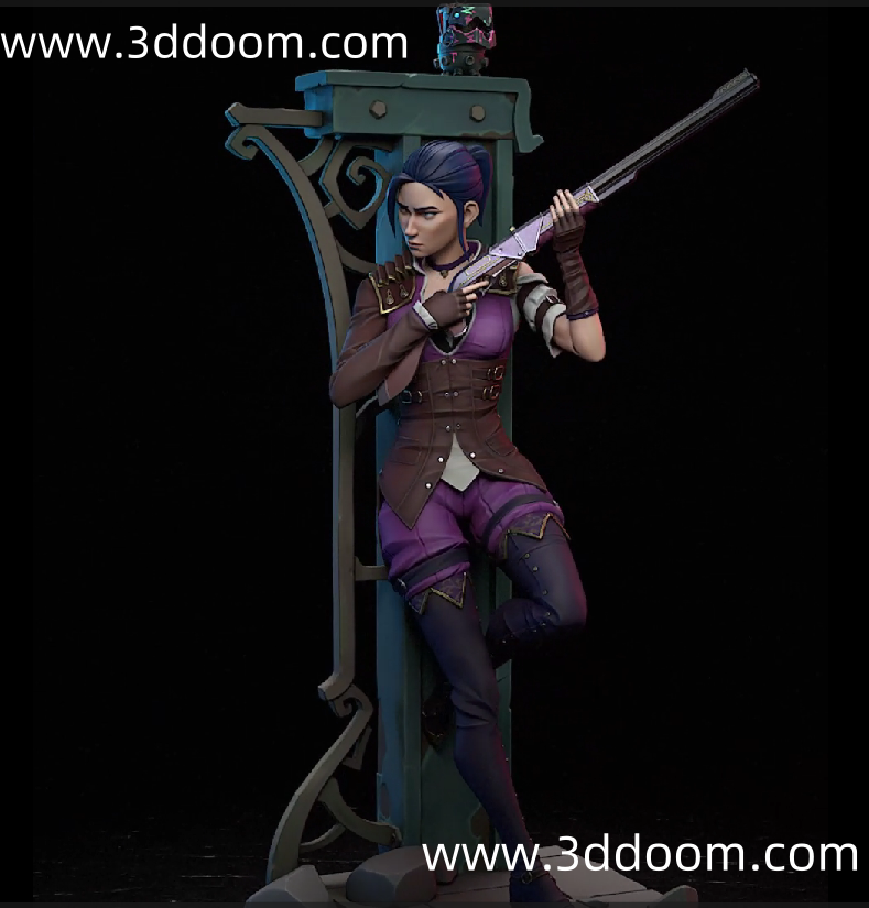 117 Caitlyn League of Legends Arcane (2) 英雄联盟 凯特琳-3D DOOM