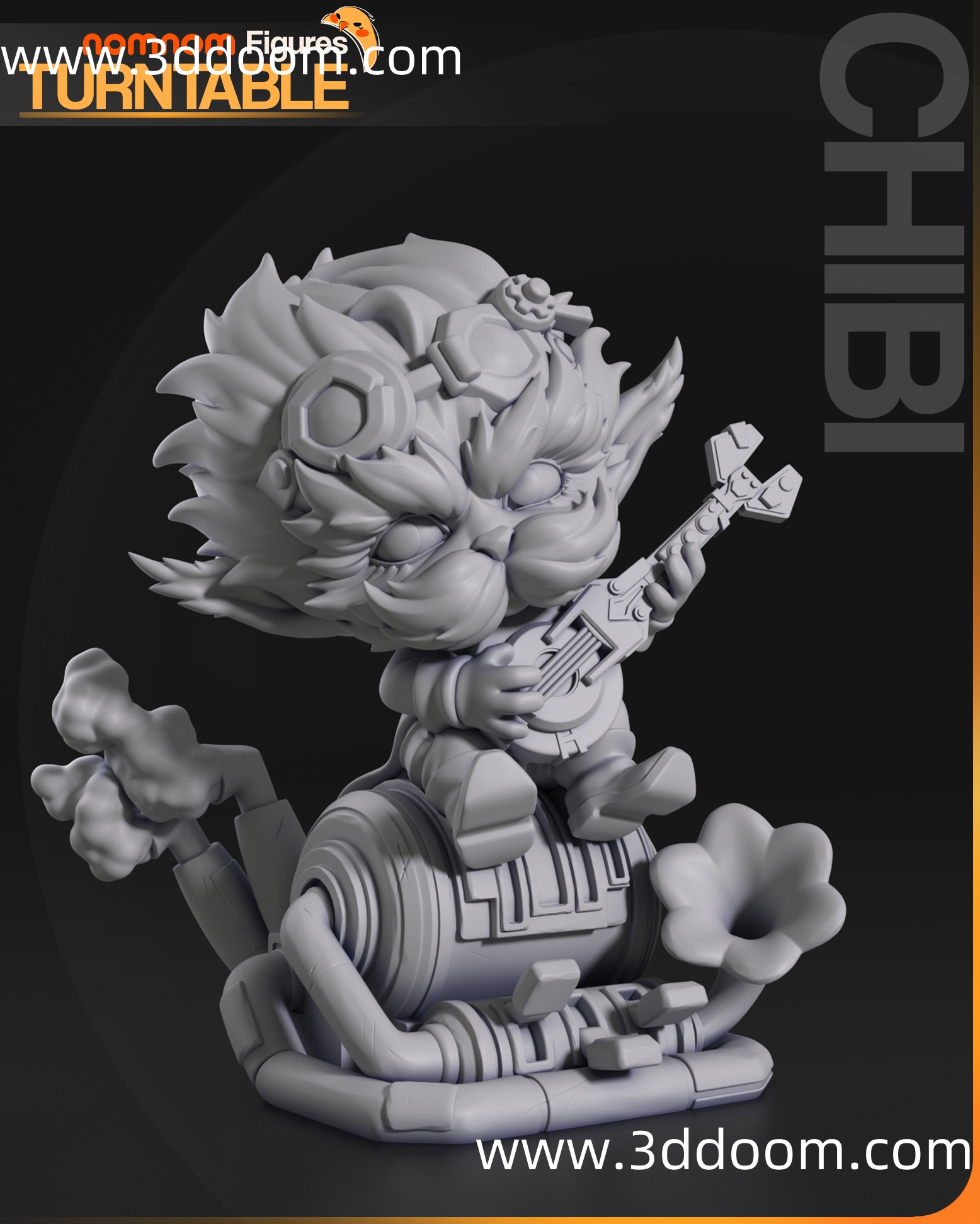 629 Heimerdinger League of Legends Arcane 英雄联盟 黑默丁格-3D DOOM