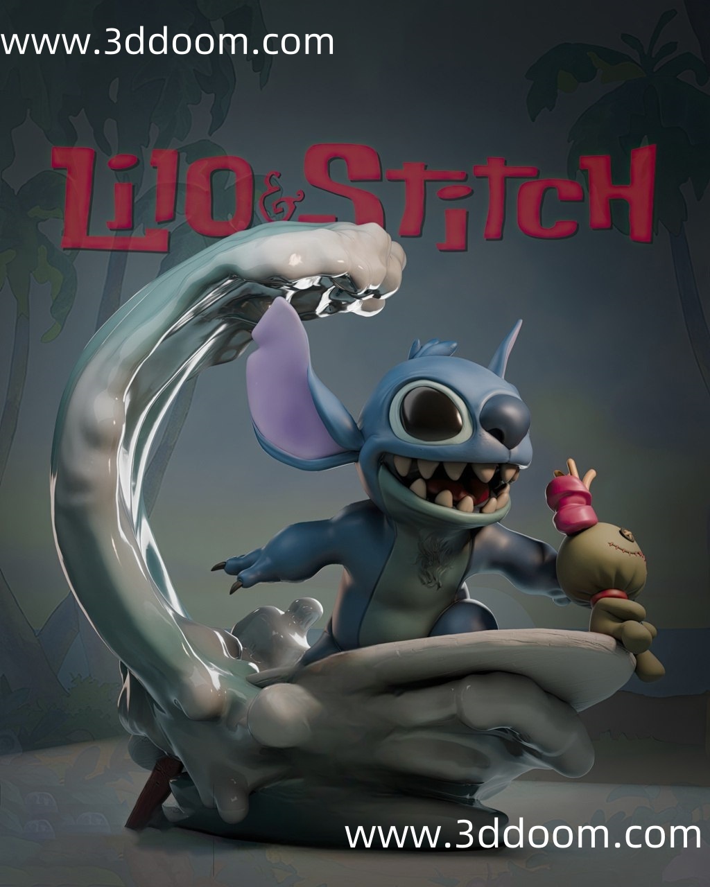 194 Stitch Lilo and Stitch 星际宝贝 史迪仔-3D DOOM