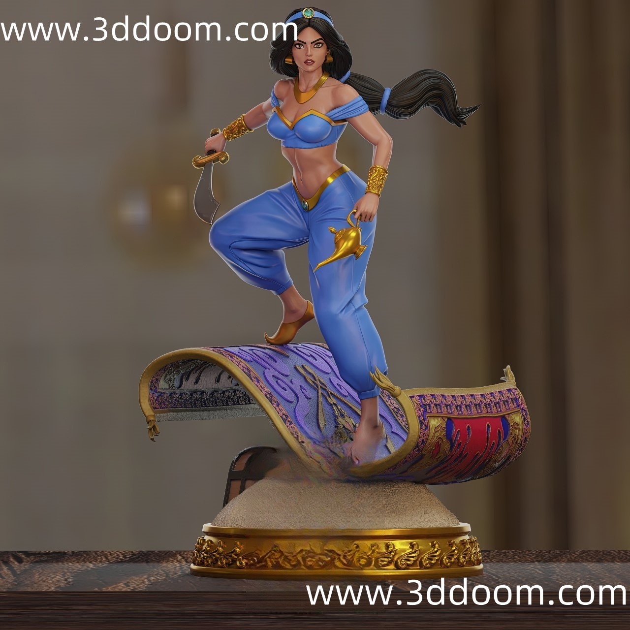 184 Princess Jasmine Aladdin 阿拉丁 茉莉公主-3D DOOM