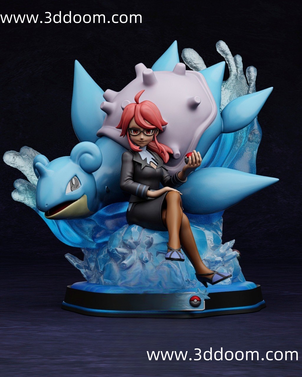 175 Lorelei Lapras  Pokemon 宝可梦 乘龙-3D DOOM