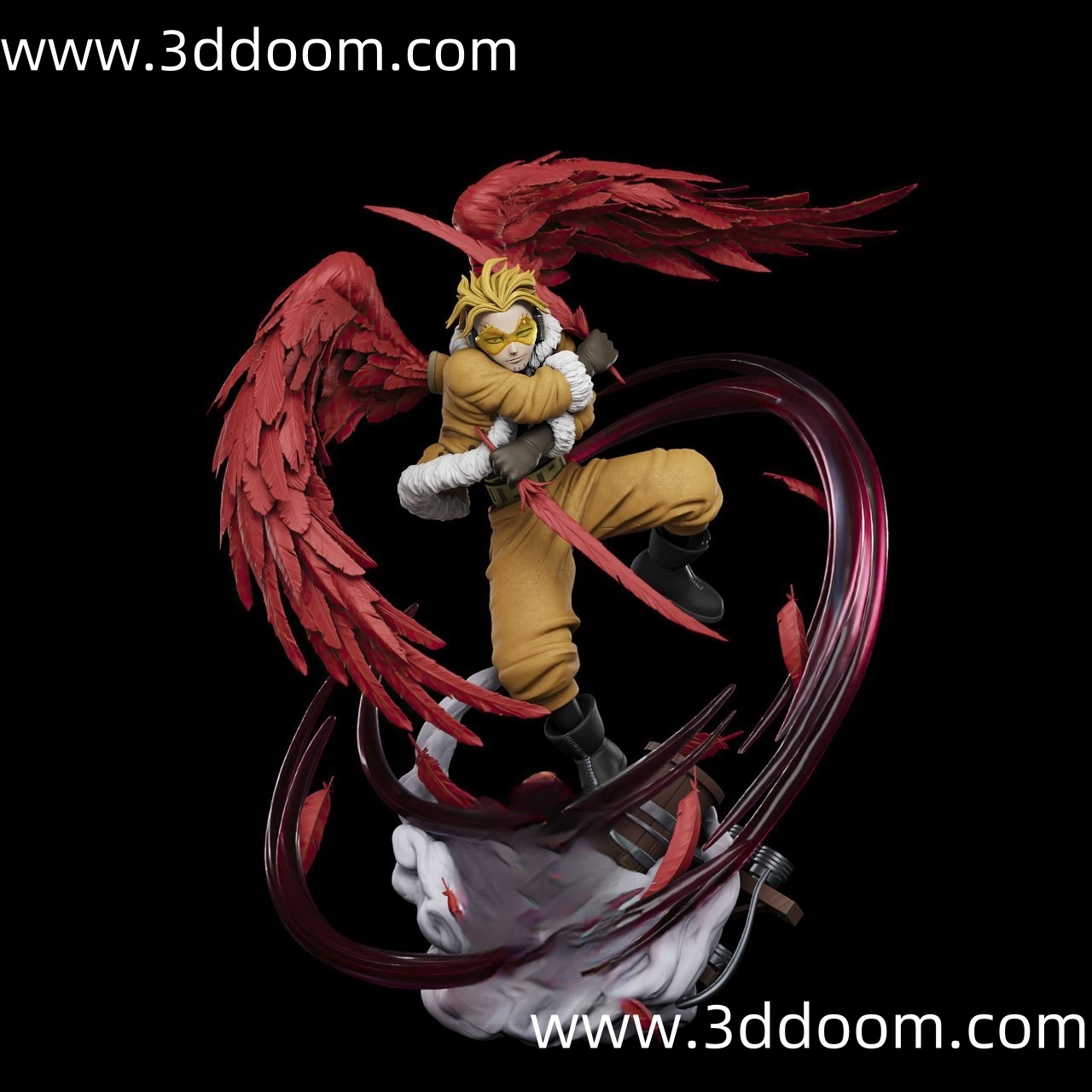 159 Hawks My Hero Academia 我的英雄学院 霍克斯-3D DOOM