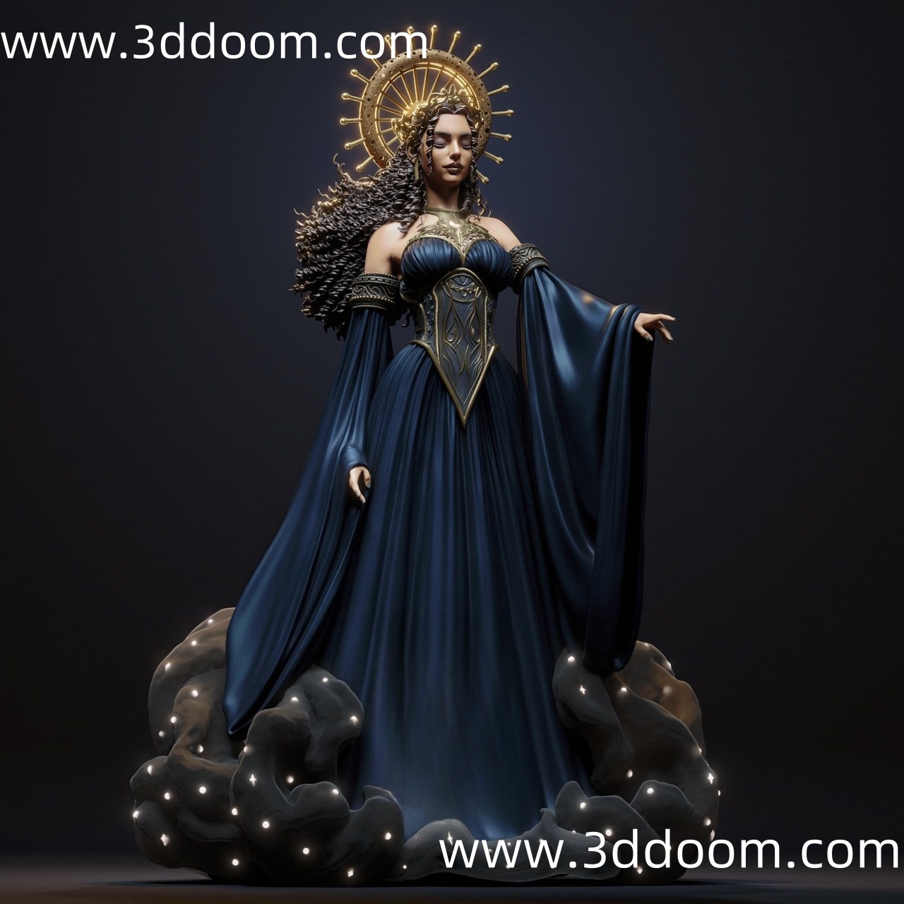 180 Nyx 希腊神话 黑夜女神-3D DOOM