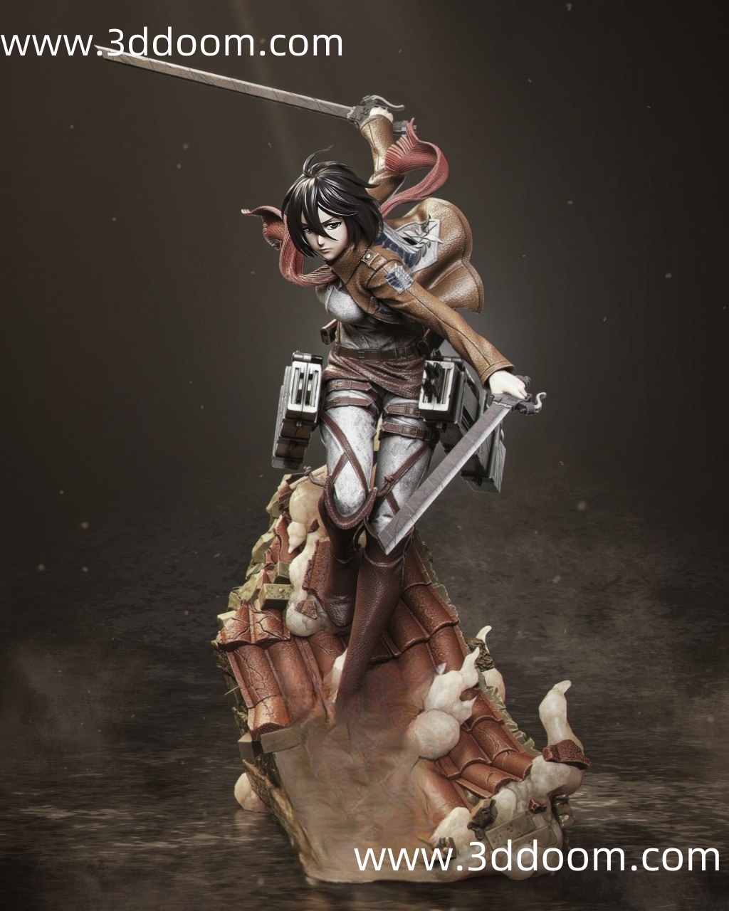 178 Mikasa Ackerman Attack on Titan 进击的巨人 三笠・阿克曼-3D DOOM
