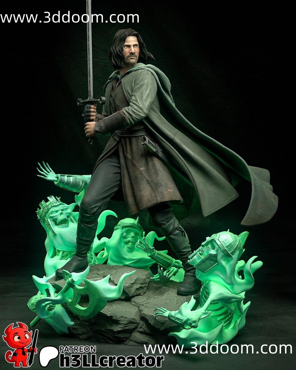 108 Aragorn The Lord of the Rings 指环王 阿拉贡-3D DOOM