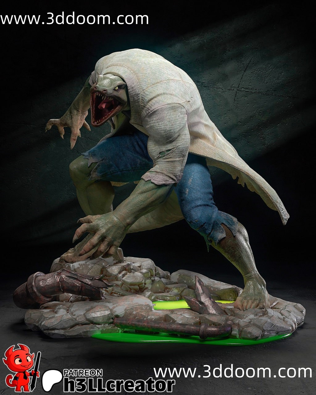 139 Dr. Curt Connors Lizard Spider-Man 蜘蛛侠 蜥蜴人-3D DOOM
