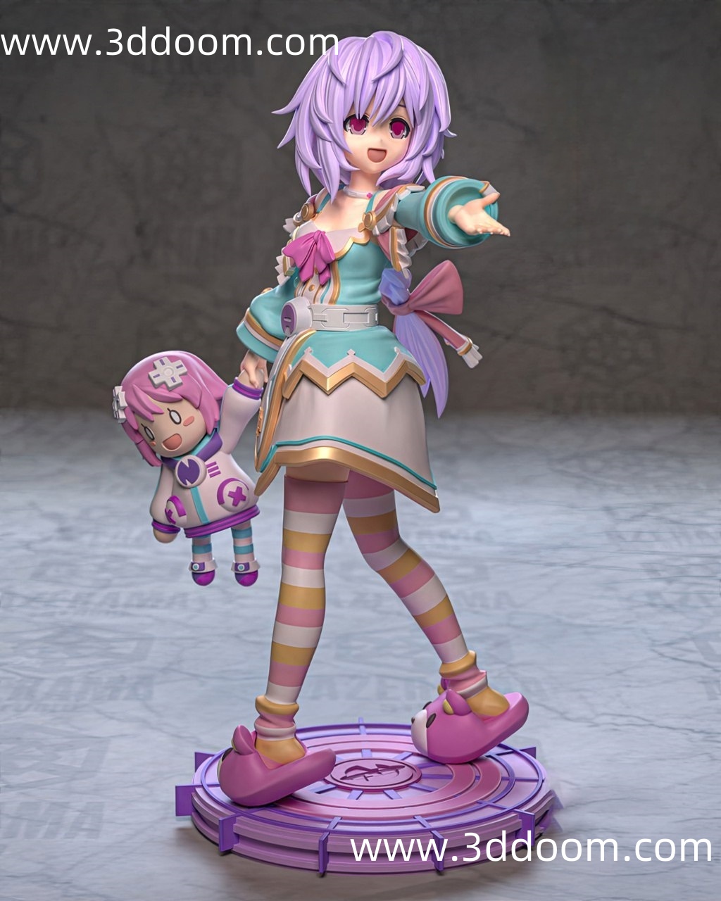 182 Plutia Iris Heart Hyperdimension Neptunia超次元游戏-3D DOOM