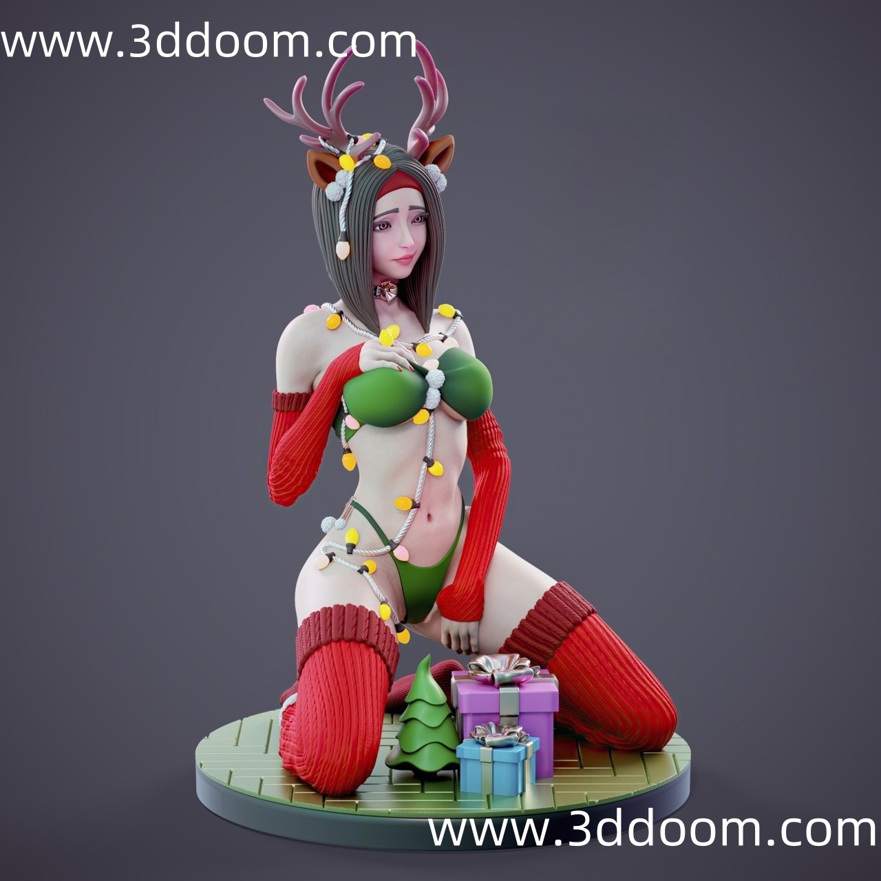 276 Rudolph Female 圣诞节-3D DOOM
