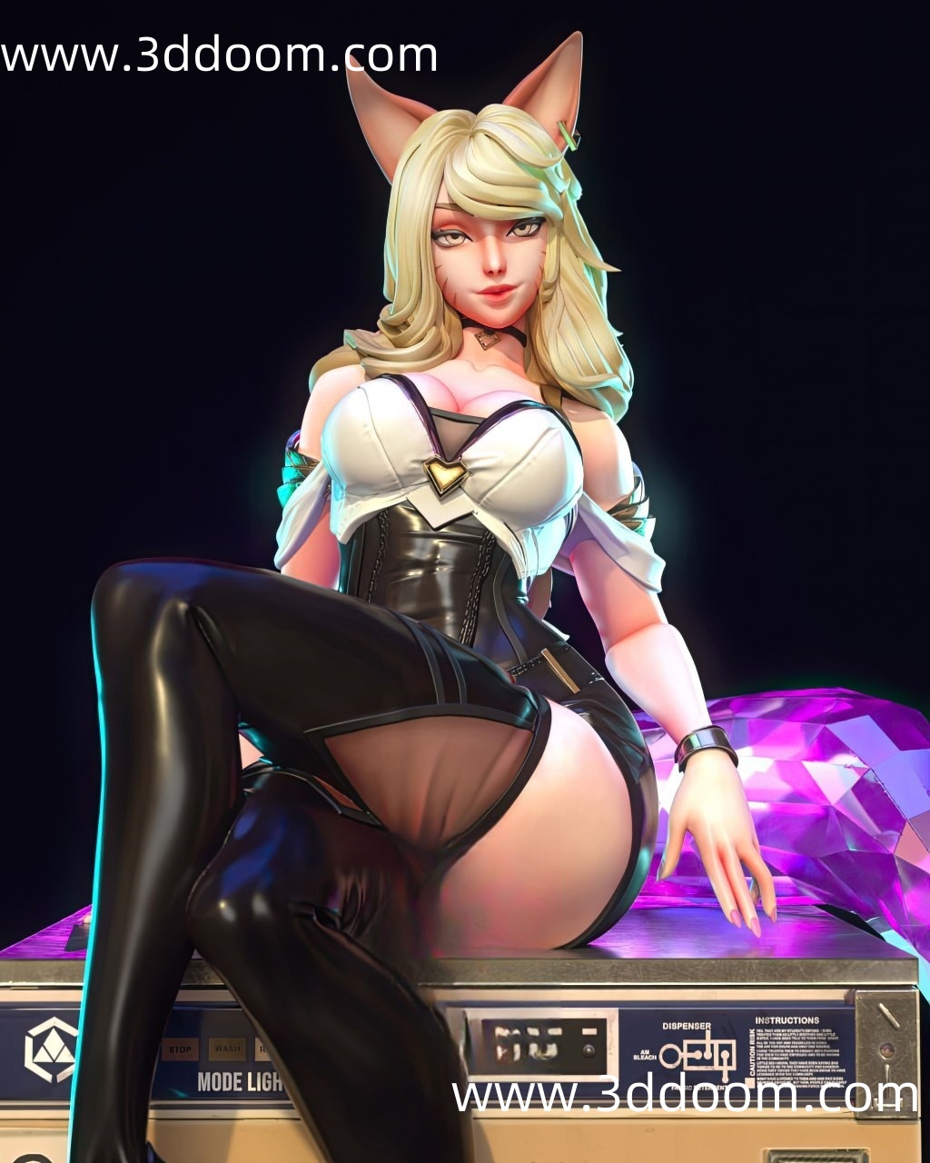 205 Ahri League of Legends 英雄联盟 阿狸-3D DOOM