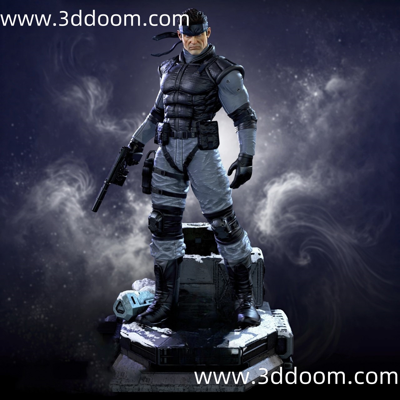 283 Solid Snake Metal Gear 合金装备 斯内克-3D DOOM