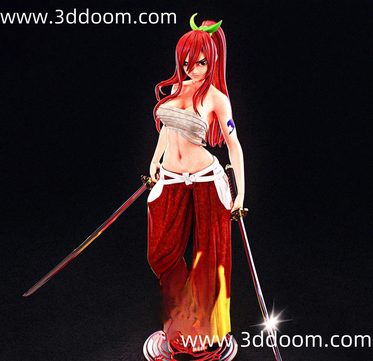 140 Erza Scarlet Fairy Tail 妖精的尾巴 艾露莎-3D DOOM