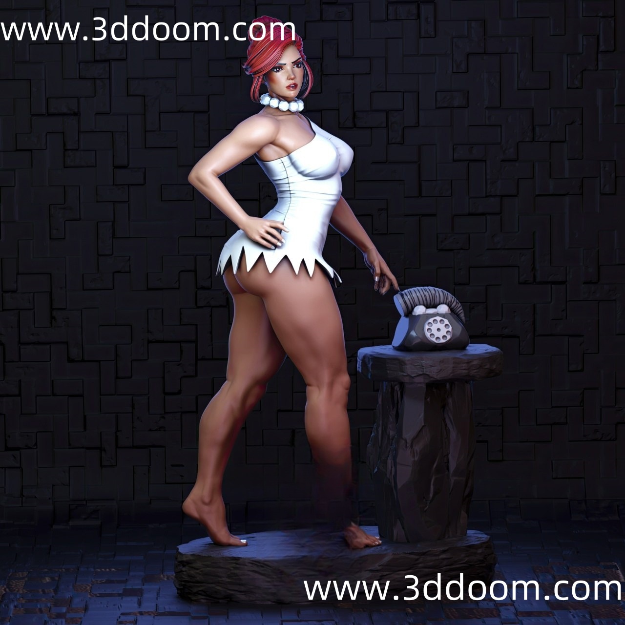 293 Wilma Flintstone The Flintstones 摩登原始人 威尔玛-3D DOOM