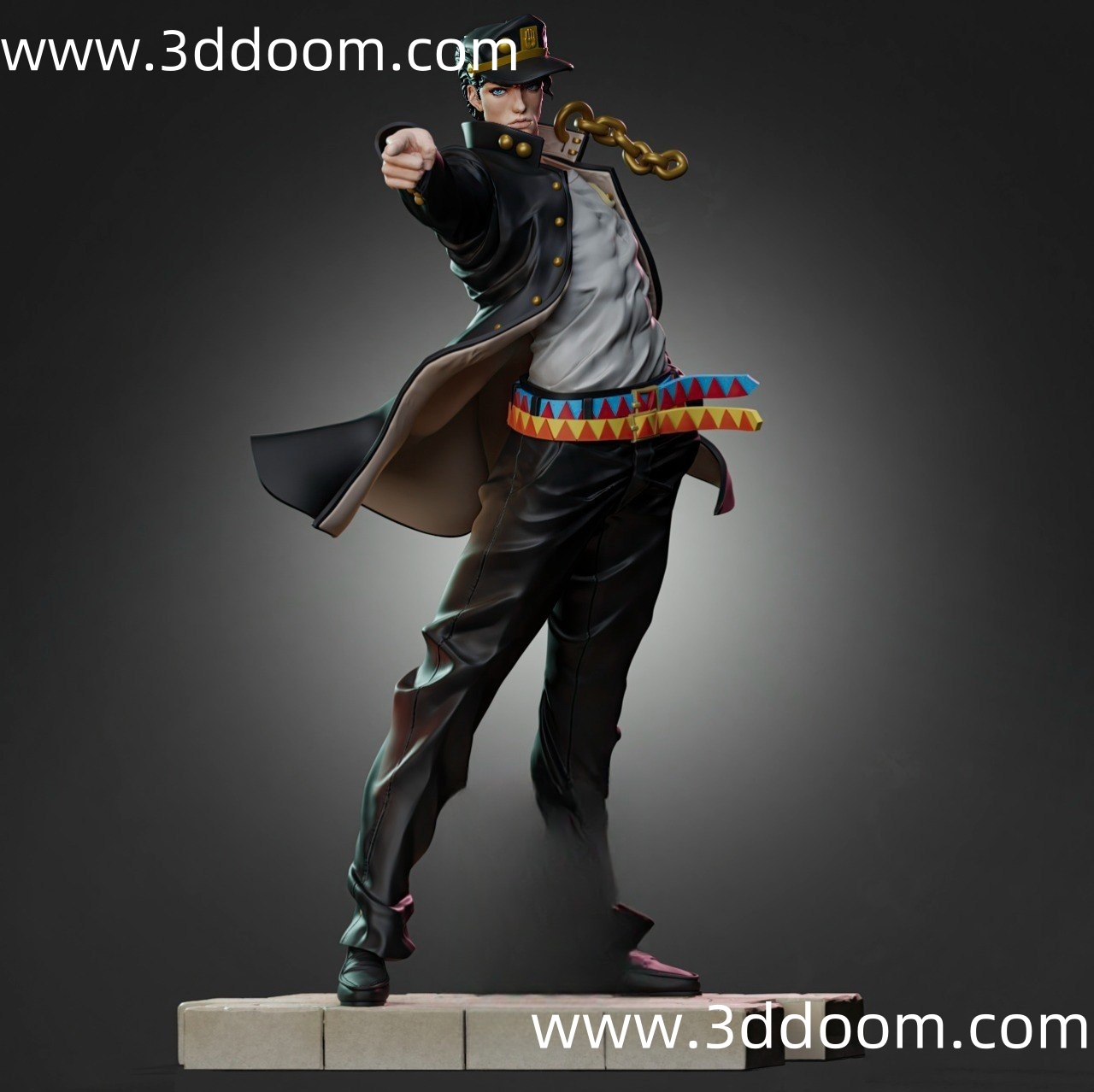 170 Jotaro Kujo JoJo’s Bizarre Adventure JOJO 空条承太郎-3D DOOM