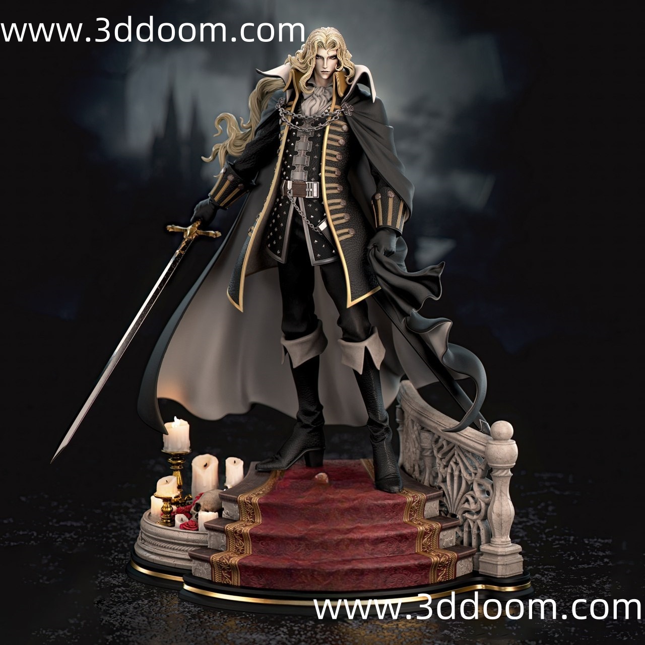 106 Alucard Castlevania 恶魔城 阿鲁卡多-3D DOOM