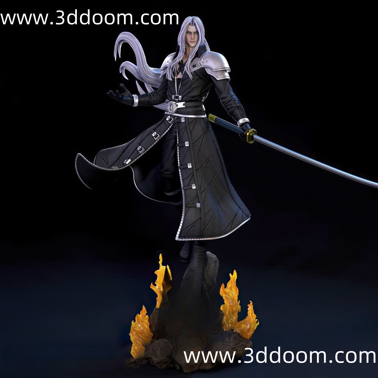 280 Sephiroth Final Fantasy 最终幻想 萨菲罗斯-3D DOOM