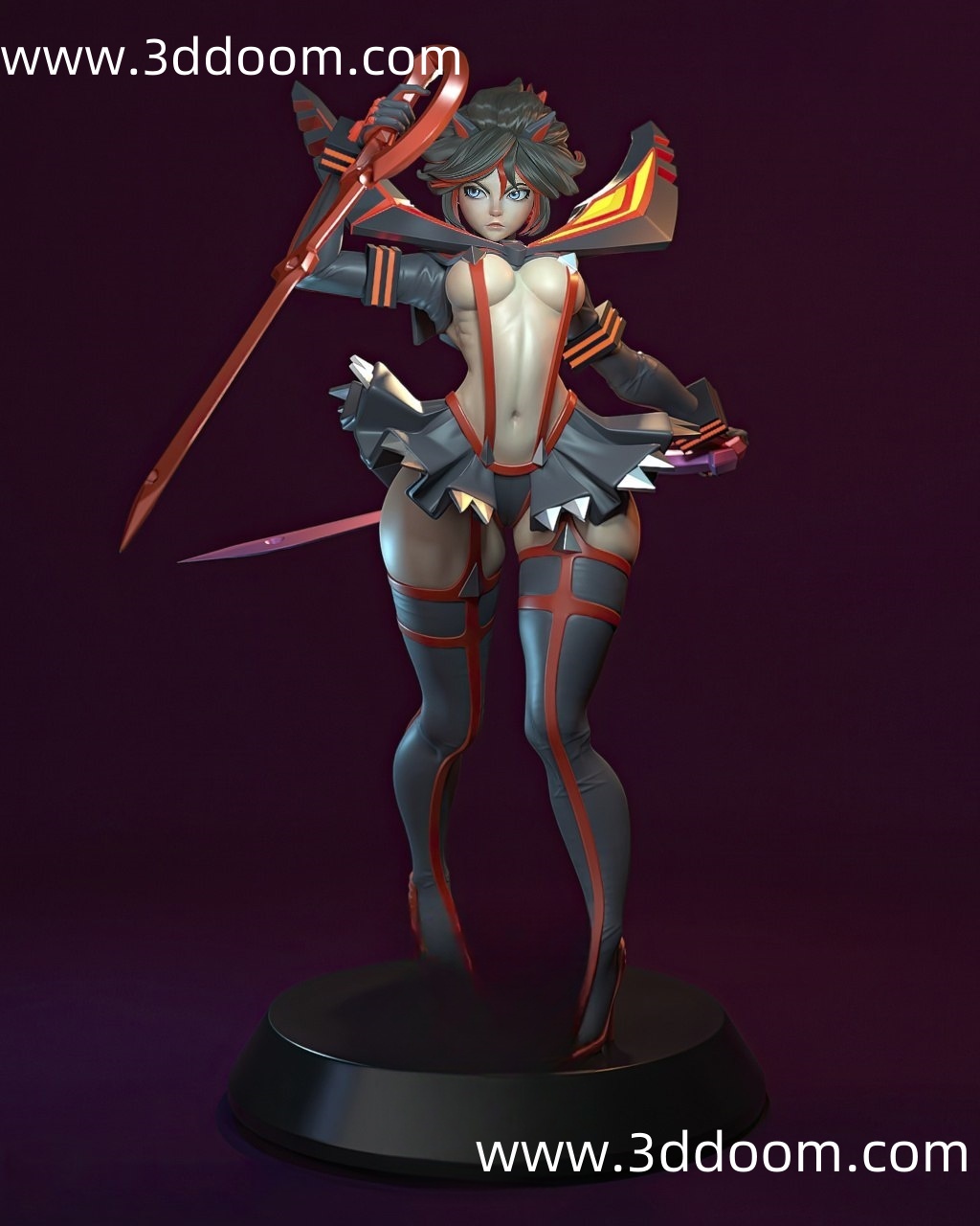 278 Ryuko Matoi  Kill la Kill 斩服少女 缠流子-3D DOOM