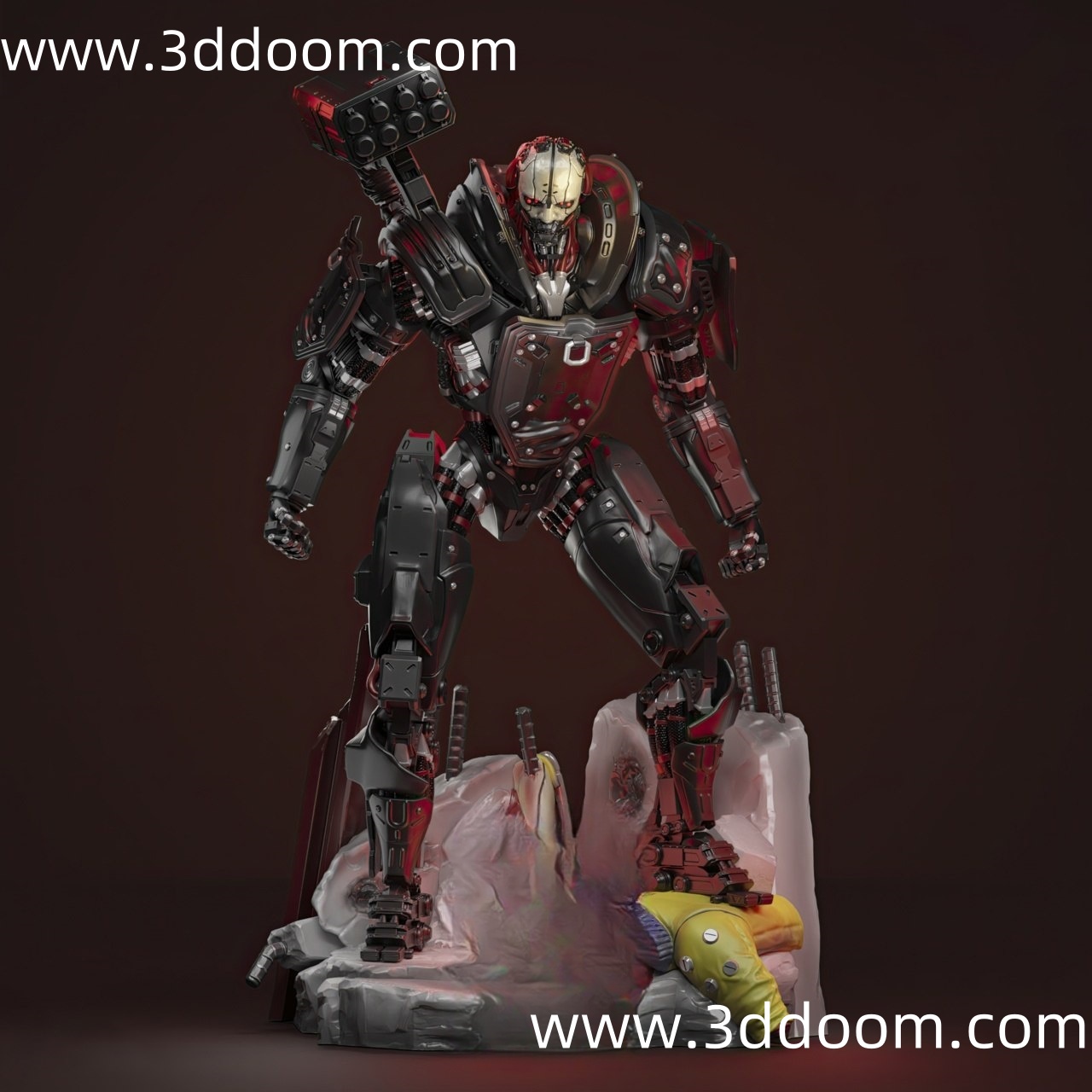 204 Adam Smasher Cyberpunk 2077 赛博朋克 2077 亚当·重锤-3D DOOM