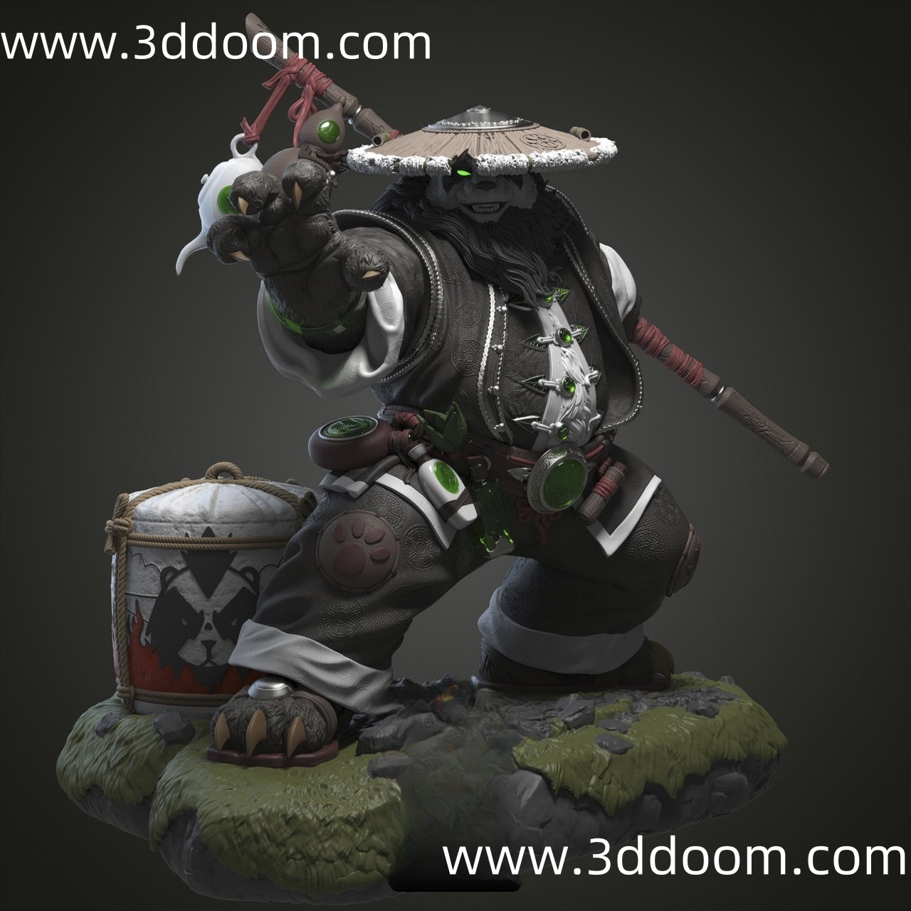 126 Chen Stormstout World of Warcraft 魔兽世界 熊猫人-3D DOOM