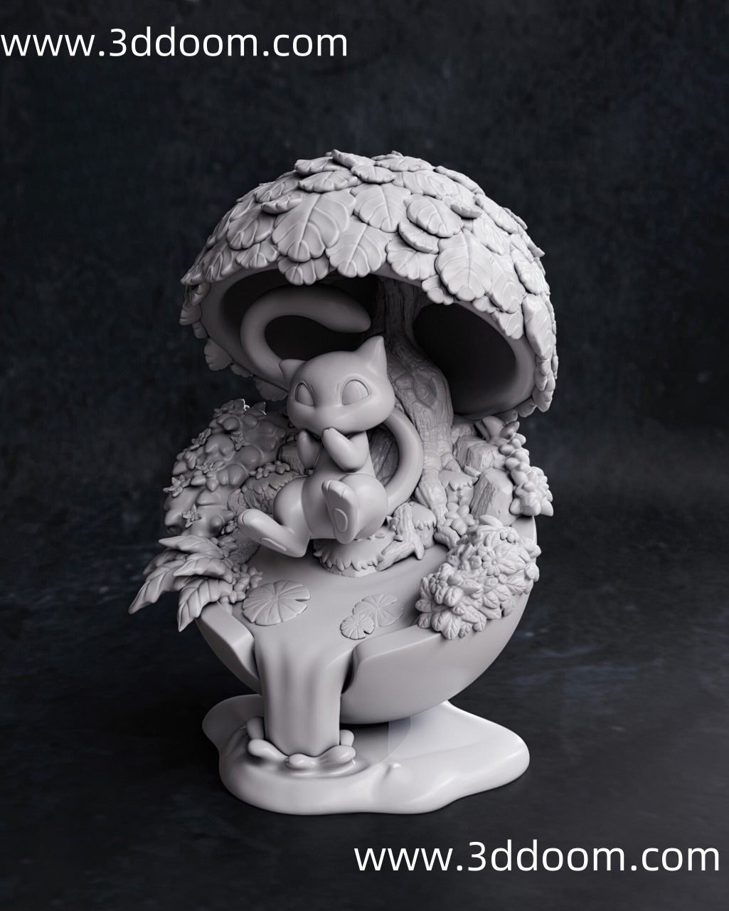 239 Chibi Mew Pokemon 宝可梦 梦幻-3D DOOM