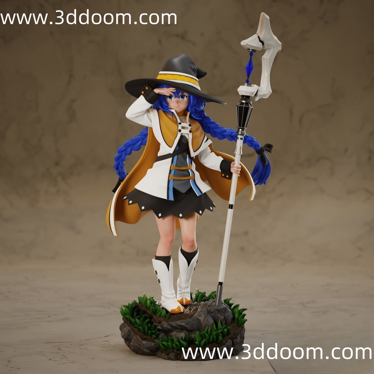 275 Roxy Migurdia Mushoku Tensei 无职转生 洛琪希-3D DOOM