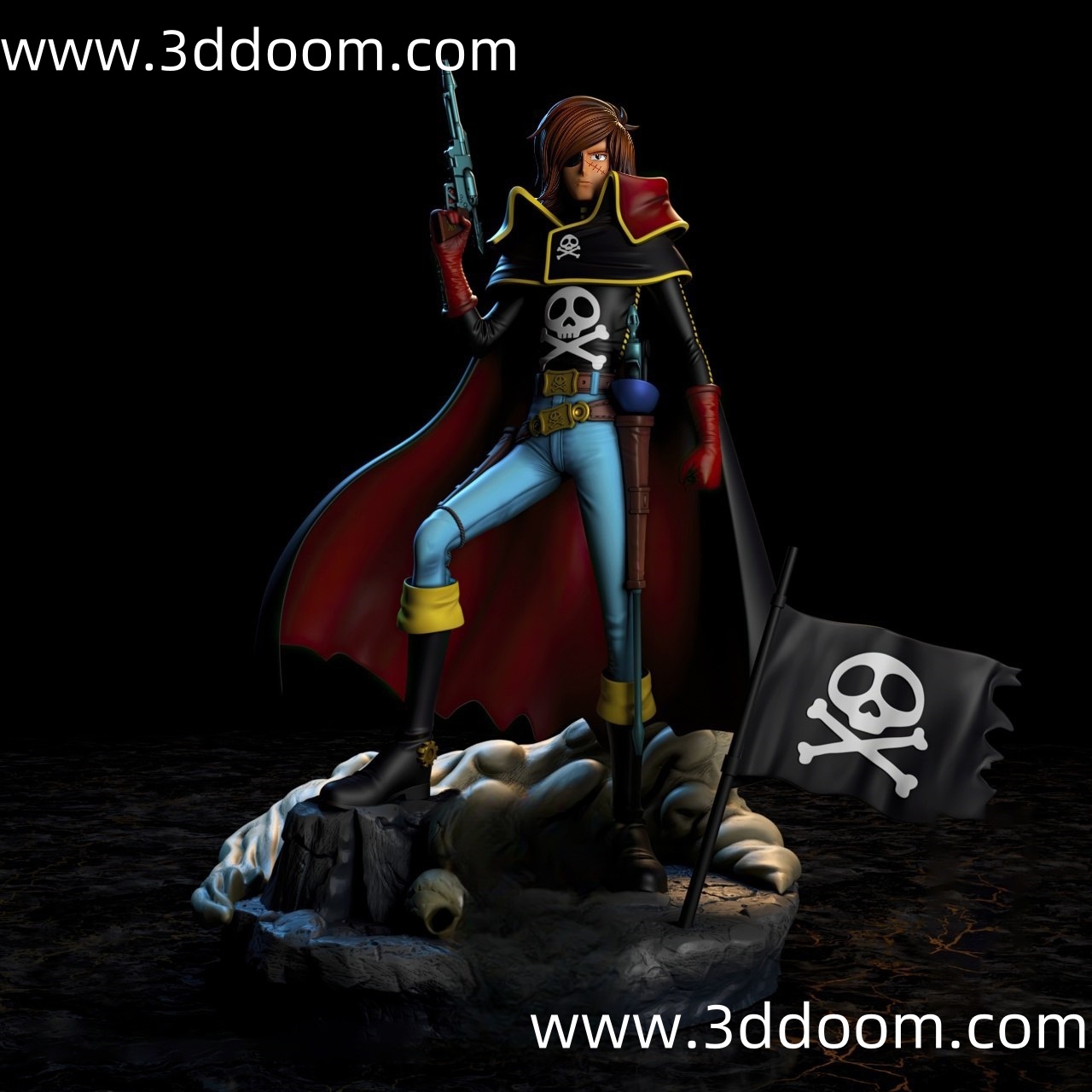 318 Captain Harlock Space Pirate Captain Harlock 哈洛克船长-3D DOOM